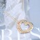 Crystal Hair Clip Gold Hair Barrette One word Clip Rhinestones Love Hair Pin Hollow Out Heart Headpieces Decorative Hair Pins Headwear Bride Hair Accessories for Women and Girls(Love)