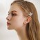 Crystal Flower Hair Clip Gold Hair Barrette Rhinestones Flower Hair Pin Clip Headpieces Decorative Hair Pins Headwear Bride Hair Accessories for Women and Girls(Flowers)
