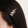 Crystal Luxury Hair Barrette Word Letter Hair Clips Love Bridal Hairclip Barrette Gold Rhinestone Bobby Pins Barrette Hair Accessories for Women and Girls