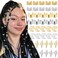 40PCS Hair Jewelry for Braids Gold&amp;Silver Hair Cuffs Adjustable Braid Jewelry Non-Piercing Ear Clips Multi Style Loc Dreadlock Accessories for Women and Girls