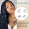 Hair Cuffs for Braids Silver - 80pcs Hair Jewelry Dreadlock Beads Non-Piercing Ear Clips Adjustable Braids Accessories for Women and Men