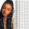 Hair Cuffs for Braids Silver - 80pcs Hair Jewelry Dreadlock Beads Non-Piercing Ear Clips Adjustable Braids Accessories for Women and Men