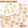 30PCS Butterfly Hair Jewelry Gold Hair Cuffs for Braids Loc Jewelry Multi Style Braids Charms Hair Decoration Metal Alloy Dreadlock Accessories for Women and Girls
