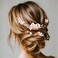 Foyte Pearl Hair Comb for Wedding Pearl Hair Clips Bridal Pearl Bobby Pins Set Gold Bridesmaid Hair Accessories for Women and Brides 5PCS
