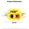 AEGYPIUS Sunflower Hair Clip, 5.5 Inches Yellow Flower Hair Clips Hair Flower Sunflower Hair Clips, Sunflower Hair Accessories Flower Hair Clip Hair Flowers for Women Sunflower Hair Accessories