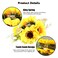 AEGYPIUS Sunflower Hair Clip, 5.5 Inches Yellow Flower Hair Clips Hair Flower Sunflower Hair Clips, Sunflower Hair Accessories Flower Hair Clip Hair Flowers for Women Sunflower Hair Accessories