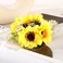 AEGYPIUS Sunflower Hair Clip, 5.5 Inches Yellow Flower Hair Clips Hair Flower Sunflower Hair Clips, Sunflower Hair Accessories Flower Hair Clip Hair Flowers for Women Sunflower Hair Accessories