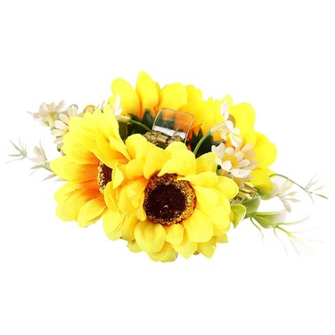 AEGYPIUS Sunflower Hair Clip, 5.5 Inches Yellow Flower Hair Clips Hair Flower Sunflower Hair Clips, Sunflower Hair Accessories Flower Hair Clip Hair Flowers for Women Sunflower Hair Accessories