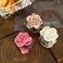 3 Pack Flower Hair Clip Medium, Small Camellia Claw Clips for High Ponytail,Hair Clips Travel Beach Holiday Birthday Gift for Mother Girl Thick Thin Long Hair(Pink Champagne White)