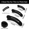 Large Duck Billed Hair Clips, Ahoney 12 Pack Alligator Clips for Thin/Thick Hair - 3 Sizes Lay Down Banana Clips &amp; Hair Styling Accessories for Women, Girls (Black)