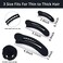 Large Duck Billed Banana Clips, Ahoney 12 Pack Alligator Hair Clips for Thin Thick Hair - 3 Sizes Lay Flat Styling Accessories for Women (Neutral)