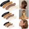 Large Duck Billed Banana Clips, Ahoney 12 Pack Alligator Hair Clips for Thin Thick Hair - 3 Sizes Lay Flat Styling Accessories for Women (Neutral)