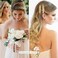 Aileam 12 PCS Hair Accessories Bridesmaid Proposal Gifts, Including Gold Glitter Bridesmaid Hair Clips and Silk Satin Soft Bridesmaid Hair Scrunchies, Women's Wedding Favor