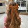 3PCS Velvet Hair Bow Brown Hair Ribbon Clips for women Girls Fall Alligator Hair Clips Hair Accessories Toddlers Kids Teens