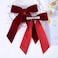 2PCS Red Velvet Hair Bows Hair Clips 5" Big Fall Alligator Clips Hair Accessories for Women Girls Toddlers Kids