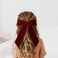 2PCS Red Velvet Hair Bows Hair Clips 5" Big Fall Alligator Clips Hair Accessories for Women Girls Toddlers Kids