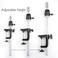 Mannequin Head Stand Scalable Wig Stand C Clamp Wig Head Stand Clamp Holder for Cosmetology Wig Holder for Doll Head