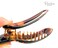 Parcelona French Oval Slider Tortoise Shell Brown and Black Small Large Celluloid Set of 2 Side Hair Claw Clips for Girls and Women (Small 3")