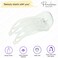 Parcelona French Simply Bear Paw Medium 3&rdquo; Celluloid Acetate Side Slide In Jaw Yoga Fine Hair Claw Clip for Women and Girls (Clear)