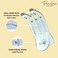 Parcelona French Simply Bear Paw Medium 3&rdquo; Celluloid Acetate Side Slide In Jaw Yoga Fine Hair Claw Clip for Women and Girls (Clear)