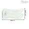Parcelona French Simply Bear Paw Medium 3&rdquo; Celluloid Acetate Side Slide In Jaw Yoga Fine Hair Claw Clip for Women and Girls (Clear)