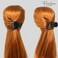 Parcelona French Basic Curved Paw Medium 3 1/4&rdquo; Celluloid Acetate Side Slide In Jaw Yoga Hair Claw Wide Beak Hair Clip for Women and Girls Durable Stylish Hair Accessories, Made in France (Solid
