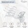 Parcelona French Basic Curved Paw Medium 3 1/4&rdquo; Celluloid Acetate Side Slide In Jaw Yoga Hair Claw Wide Beak Hair Clip for Women and Girls Durable Stylish Hair Accessories, Made in France (Clear)