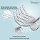 Parcelona French Basic Curved Paw Medium 3 1/4&rdquo; Celluloid Acetate Side Slide In Jaw Yoga Hair Claw Wide Beak Hair Clip for Women and Girls Durable Stylish Hair Accessories, Made in France (Clear)