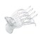 Parcelona French Basic Curved Paw Medium 3 1/4&rdquo; Celluloid Acetate Side Slide In Jaw Yoga Hair Claw Wide Beak Hair Clip for Women and Girls Durable Stylish Hair Accessories, Made in France (Clear)