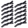 HH&amp;LL 12pcs Hair clips for Styling &ndash; Wide Teeth &amp; Double-Hinged Design &ndash; Alligator Styling Sectioning Clips of Professional Hair Salon Quality (Black without Logo)