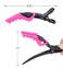 HH&amp;LL Hair Clips for Women - Wide Teeth &amp; Double-Hinged Design Alligator Styling Sectioning Clips of Professional Hair Salon Quality 10Pack (Rose Red)