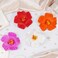 4Pcs Hawaiian Women's Hair Accessories - Artificial Hibiscus and Plumeria Flower Clips for Beach Party, Vacation Favors