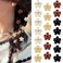 ANBALA 20 PCS Mini Hair Clips for Women Flower Claw Clips for Girls Cute Clips for Thin Thick Curly Hair Black Brown Clear Hair Clips