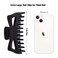 Extra Large Claw Clips for Thick Hair, 6.3 Inch Strong Hold Matte Jumbo Accessories for Women Long Curly Hair Cute Nonslip Big Jaw Clip French Giant Hair Clip 4 Pack (Black, Brown leopard)