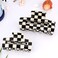 AOPRIE Hair Clips - Chess Boards Style, Large &amp; Medium Size Claw Clip for Women &amp; Girls, Hair Clips, Claw Hair Accessories, White &amp; Black, 2 Count