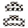 AOPRIE Hair Clips - Chess Boards Style, Large &amp; Medium Size Claw Clip for Women &amp; Girls, Hair Clips, Claw Hair Accessories, White &amp; Black, 2 Count