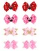 Hair Clips for Girls, 8 pcs Hair Bows, Cute Disney Hair Clips Kids Barrettes Girls' Hair Accessories for Birthday Christmas Children's Day Gift