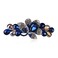 Flower Luxury Jewelry Design Hairpin Rhinestone Hair Barrette Clip(Style C,Deep Blue)