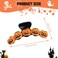 Halloween Hair Clip for Women Large Funny Tangerine Pumpkin With Hat Exquisite Design Claw Clip for Thick Thin Hair Luxurious Halloween Hair Clips for Women 1Pcs