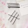 2.2 Inch Black Hair Bobby Pins Metal Clips Flat Straight Ball Tips Non-slip Decorative Long Short Women Girls Nickel Free Hairdressing Wedding Accessories with Case 100 PCS