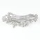 EVER FAITH Wedding Silver-Tone 4 Daisy Flower Hair Clip Barrette Austrian Crystal Clear