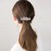 EVER FAITH Wedding Austrian Crystal 4 Daisy Flower Hair Clip, Marquise Round Rhinestone Barrette for Woman Iridescent AB Gold-Tone