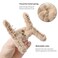 5PCS Large Claw Hair Clips for Thick Hair Big Banana Hair Clips for Women Nonslip Strong Hold Hair Claw Clip Plush (White+Black+Beige+Brown+Coffee)