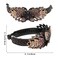 Rhinestone Hair Clip for Women - 4Pack Half-balloon Nest Expanding Hairpin Girls Hair Claws Hair Bun Holders Accessories Flowers Butterfly (Pink+Purple+Brown+Blue)