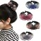 Rhinestone Hair Clip for Women - 4Pack Half-balloon Nest Expanding Hairpin Girls Hair Claws Hair Bun Holders Accessories Flowers Butterfly (Pink+Purple+Brown+Blue)