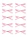 Ayesha 10PCS Pink Grosgrain Ribbon Hair Bow Clips Mini Claw Clips for Women Girls Toddlers Thick/Fine Hair