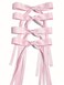 Ayesha Pink Hair Bows Clips Pink Coquette Bow Hair Ribbon Bowknot with Long Tail Pink Bows Barrettes Hair Accessories for Women Girls 4PCS