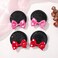 Ayesha Mouse Ears Hair Clips Mouse Ears for Toddler Girls Sequin Mouse Bows Barrettes Mice Ears Polka Dot Bows Mouse Hair Accessories for Baby Girls Toddler Kids Costume Party 4PCS