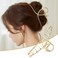 Large Metal Hair Claw Clips for Women B.PHNE 4.5 Inch Non Slip Strong Hold Grip Jaw Hair Clamps for Thick Hair Threaded Big Hair Clips 3 Pack
