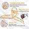 Large Metal Hair Claw Clips for Women B.PHNE 4.5 Inch Non Slip Strong Hold Grip Jaw Hair Clamps for Thick Hair Threaded Big Hair Clips 3 Pack